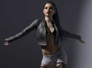 обоя 3д графика, люди , people, фон, взгляд, девушка