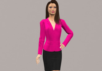 Картинка 3д+графика люди+ people взгляд девушка фон