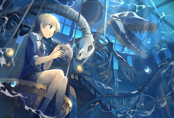 Картинка аниме unknown +другое+ девушка взгляд фон