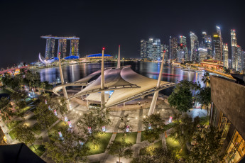 Картинка singapore города сингапур+ сингапур панорама небоскребы