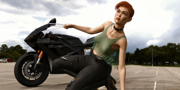 Картинка 3д+графика фантазия+ fantasy фон взгляд девушка