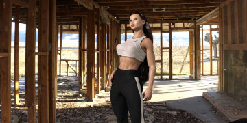 Картинка 3д+графика люди+ people фон взгляд девушка