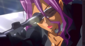 Картинка календари аниме девушка очки оружие