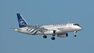 Картинка авиация пассажирские+самолёты skyteam аэрофлот самолет небо гражданская