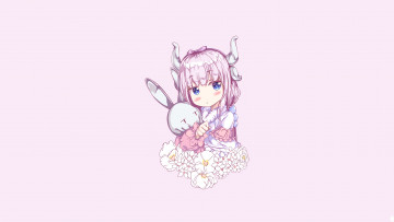 Картинка miss+kobayashi`s+dragon+maid аниме девушка взгляд фон