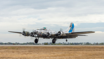 Картинка b-17g+flying+fortress авиация боевые+самолёты ввс
