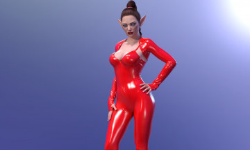 Картинка 3д+графика эльфы+ elves взгляд фон эльфийка