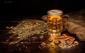 Картинка еда напитки +пиво овес пиво бокал сушки