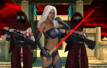 Картинка 3д+графика фантазия+ fantasy девушка фон взгляд