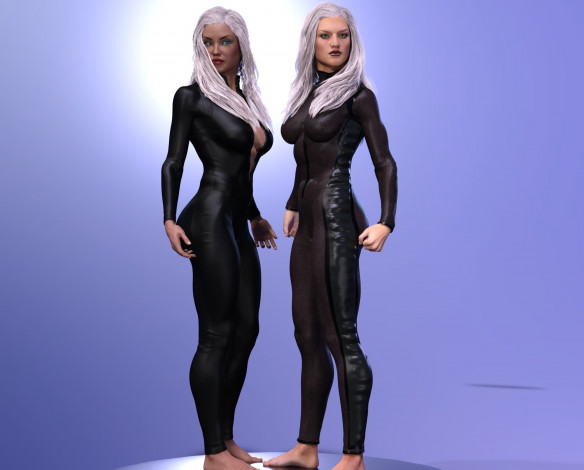 Обои картинки фото 3д графика, люди , people, фон, взгляд, девушки