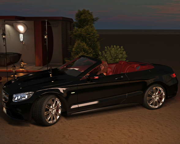 Обои картинки фото 3д графика, люди-авто, мото , people- car ,  moto, автомобиль, фон, взгляд, девушка