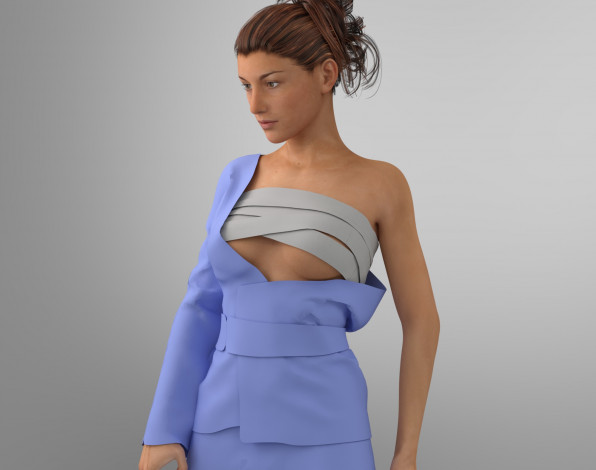 Обои картинки фото 3д графика, люди , people, взгляд, девушка, фон