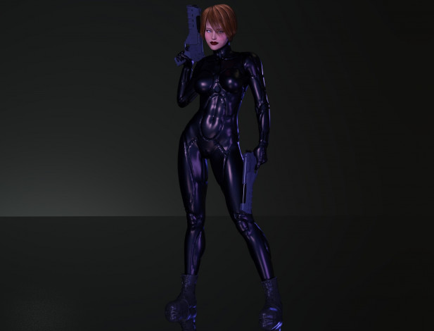 Обои картинки фото 3д графика, люди , people, фон, взгляд, девушка