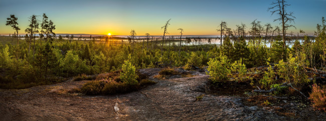 Обои картинки фото природа, восходы, закаты, простор