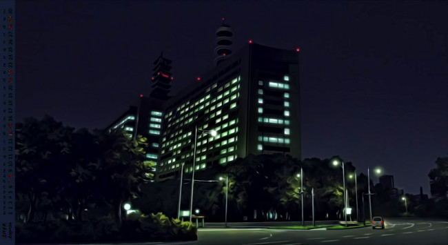 Обои картинки фото календари, рисованные,  векторная графика, здание, ночь