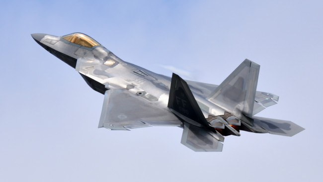 Обои картинки фото lockheed martin f-22a raptor, авиация, боевые самолёты, ввс
