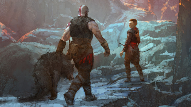 Обои картинки фото видео игры, god of war , 2018, god, of, war, action, ролевая