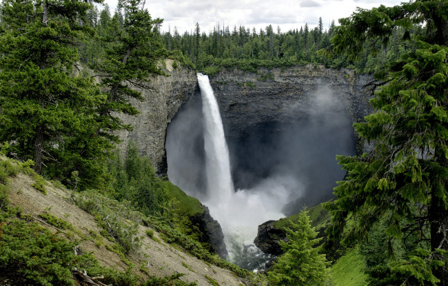 Обои картинки фото природа, водопады, простор