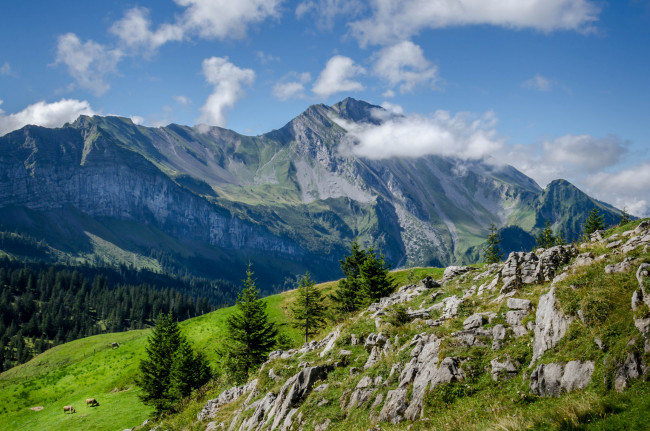 Обои картинки фото природа, горы, простор