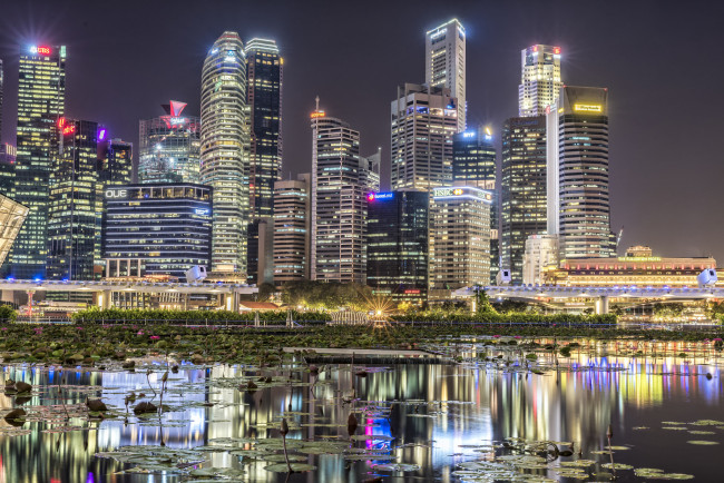 Обои картинки фото singapore, города, сингапур , сингапур, панорама, небоскребы
