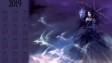 Картинка календари фэнтези привидение женщина