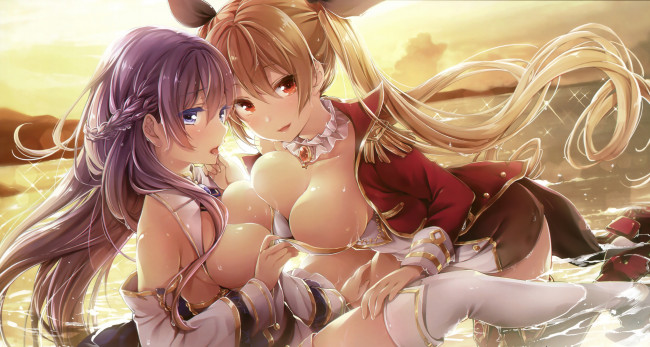 Обои картинки фото аниме, unknown,  другое , секси, девушки