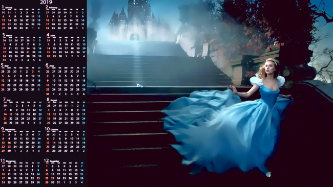 Обои картинки фото календари, фэнтези, ступени, лестница, девушка