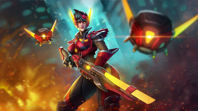 Обои картинки фото видео игры, paladins