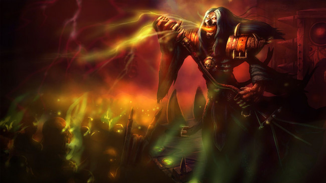 Обои картинки фото видео игры, league of legends, магия, мертвецы, karthus