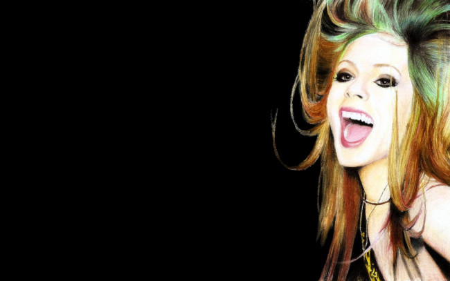 Обои картинки фото рисованное, люди, девушка, лицо, крик