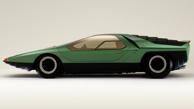 Обои картинки фото alfa romeo carabo, автомобили, alfa romeo, зеленый