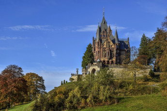Картинка drachenburg+castle germany города замки+германии drachenburg castle