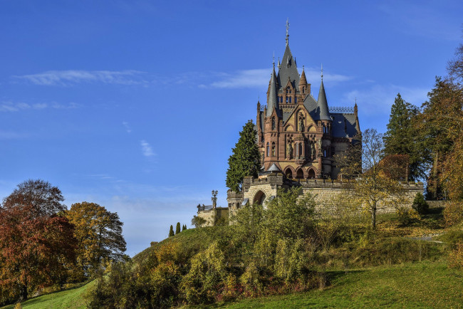 Обои картинки фото drachenburg castle, germany, города, замки германии, drachenburg, castle