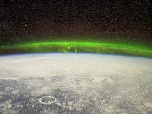 обоя полярные, сияния, из, космоса, космос, разное, другое