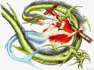 обоя фэнтези, русалки