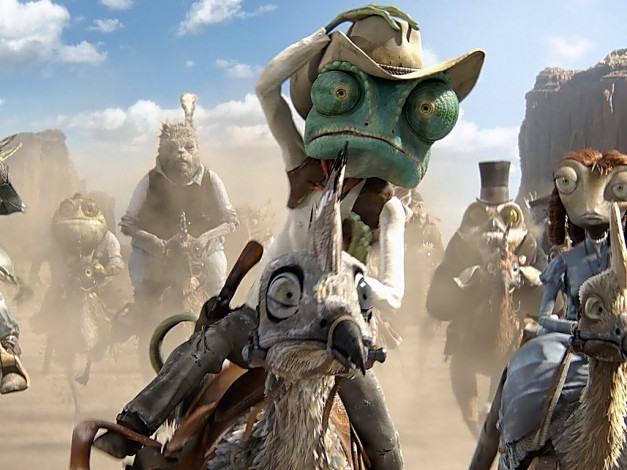 Обои картинки фото мультфильмы, rango
