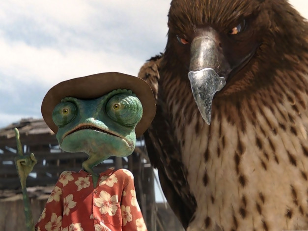 Обои картинки фото мультфильмы, rango