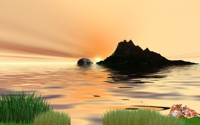 Обои картинки фото 3д, графика, animals, животные