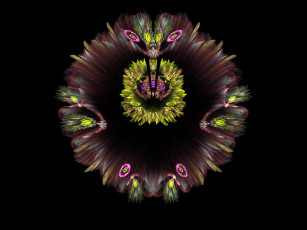 Картинка 3д графика fractal фракталы фон узор цвета