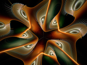 Картинка 3д графика fractal фракталы узор фон цвета