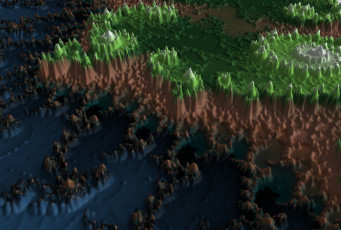 Картинка 3д графика fractal фракталы цвета узор фон