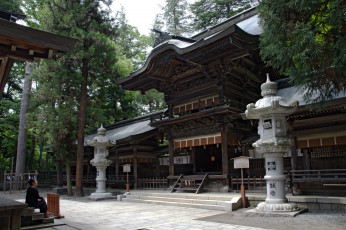 Картинка suwa grand shrine города буддистские другие храмы сува храм