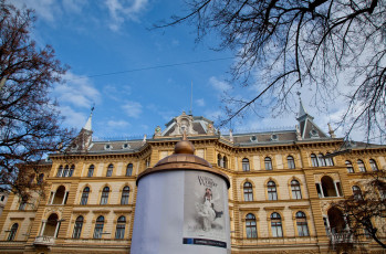 Картинка города здания дома штирия грац афиша австрия