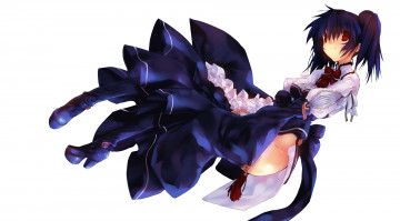 Картинка аниме *unknown другое девушка платье белый фон