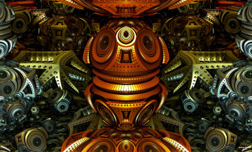 Картинка 3д графика fractal фракталы узор цвета