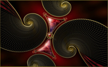 Картинка 3д графика fractal фракталы узор фон цвета