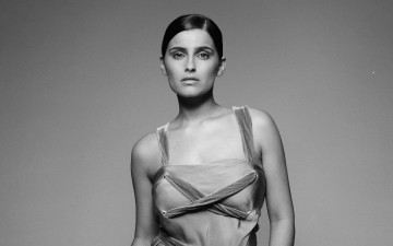 обоя музыка, nelly, furtado, черно-белое, фото