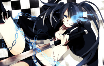Картинка аниме black rock shooter