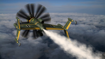 Картинка steampunk авиация 3д рисованые graphic фантазия стимпанк летательный аппарат