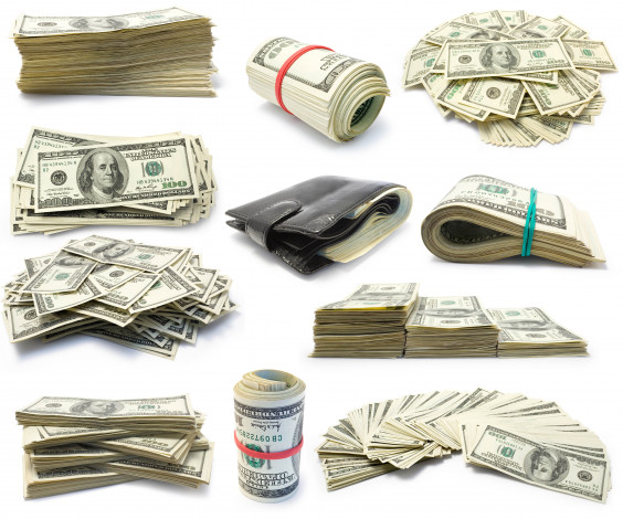 Обои картинки фото разное, золото, купюры, монеты, коллаж, доллары, деньги